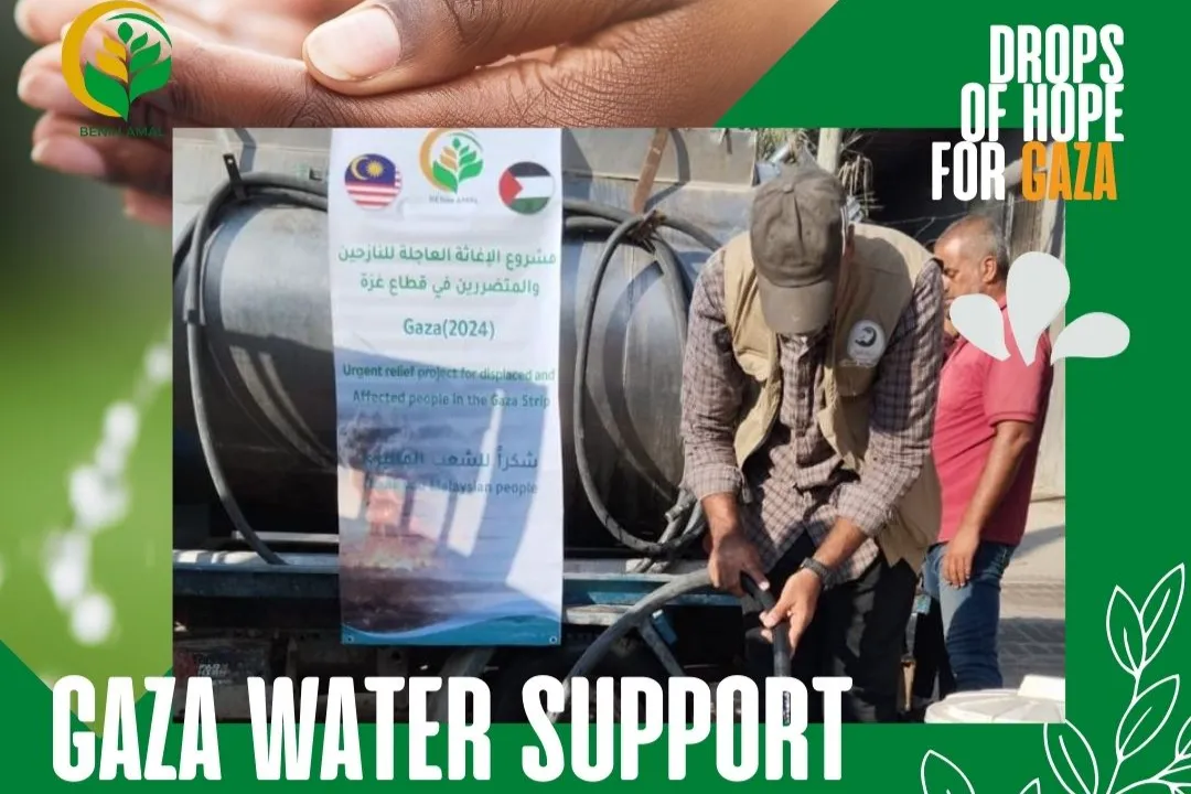 💧 Drops of Hope for Gaza | Water Support Campaign 💧